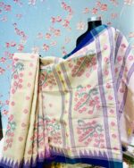 Orchid Dual-tone Monipuri Saree - Image 4